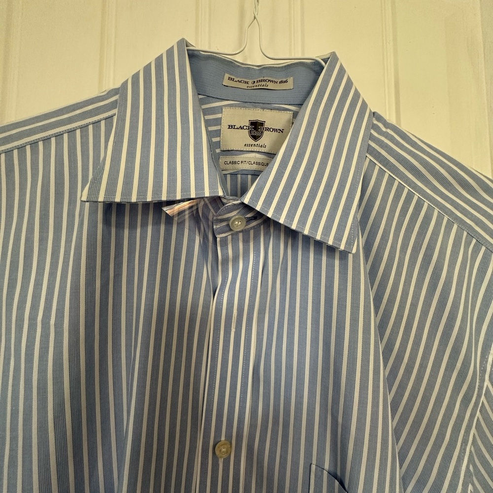 Men’s Black Brown 1826 dress shirt - Picture 6 of 7